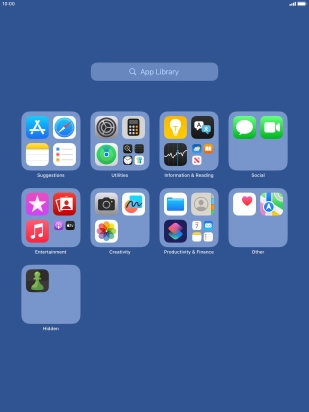 Press and hold the required app.