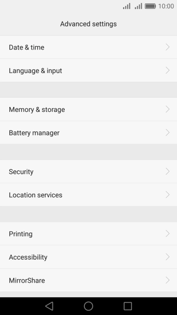 Press Language & input.