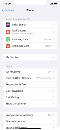 Press Wi-Fi Calling.