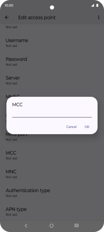 Key in 505 and press OK.