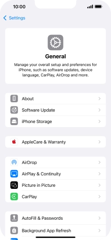 Press Software Update. If a new software version is available, it's displayed. Follow the instructions on the screen to update the phone software.