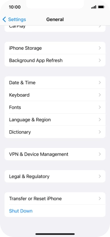 Press Transfer or Reset iPhone.