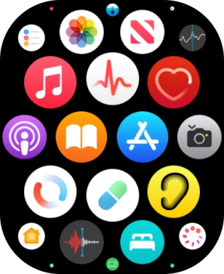 Press the music player icon.