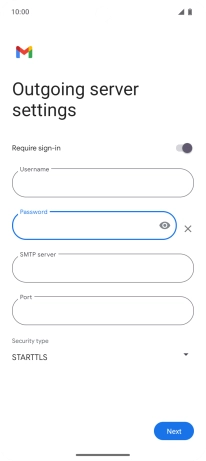 Press the field below 