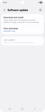 Press Download and install. If a new software version is available, it's displayed. Follow the instructions on the screen to update the phone software.