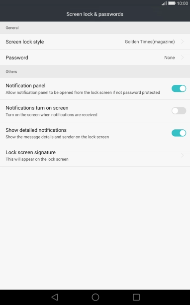 Press Password.