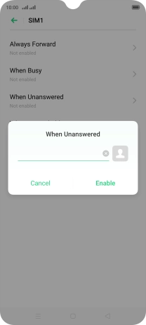 Key in +61414121121 and press Enable.