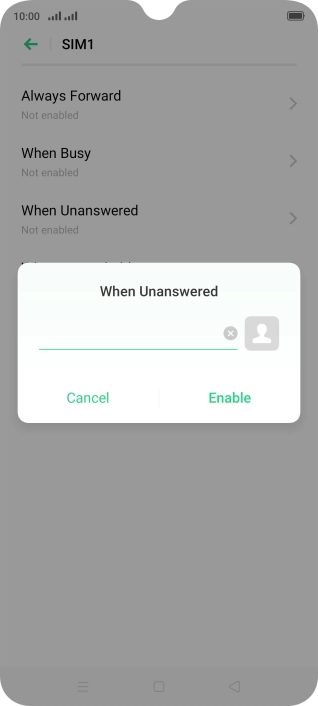 Key in +61414121121 and press Enable.