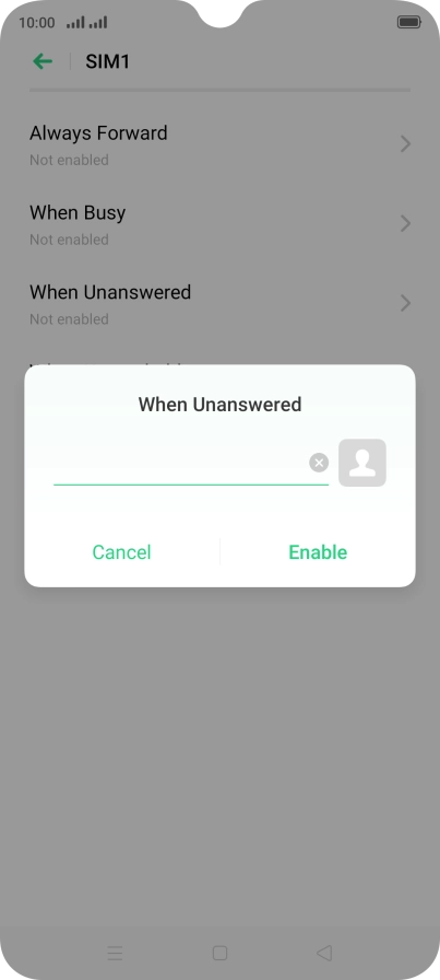 Key in +61414121121 and press Enable.