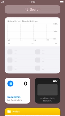 Slide your finger upwards on the screen.