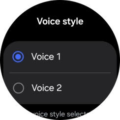 Press the required voice. Press the required voice.