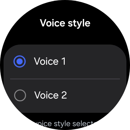 Press the required voice. Press the required voice.