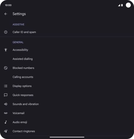 Press Calling accounts.