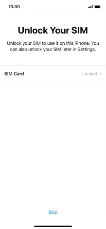 Press SIM Card. Press SIM Card.