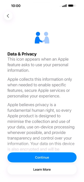 Press Continue. Press Continue.