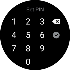 Key in the required PIN and follow the instructions on the screen to create a PIN as lock code.