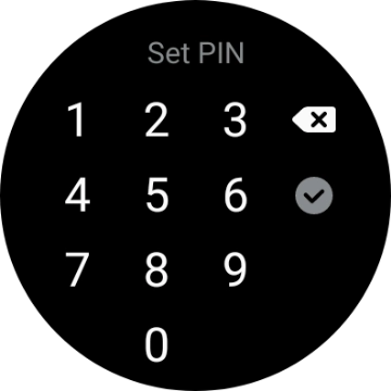Key in the required PIN and follow the instructions on the screen to create a PIN as lock code.