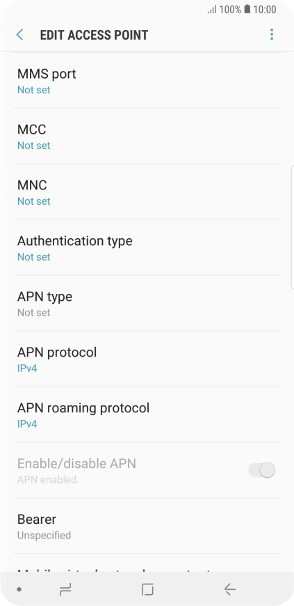 Press MMS port. Press MMS port.