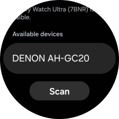 Press the required device. Press the required device.