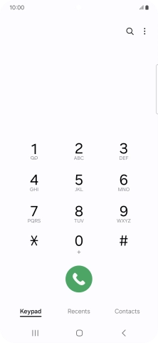 Press the menu icon.