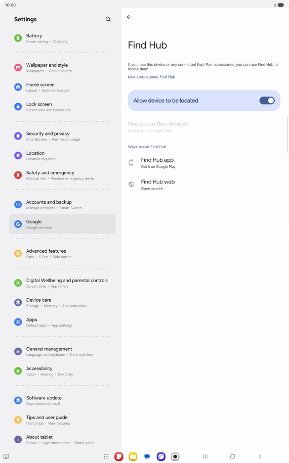 Press the Home key to return to the home screen.