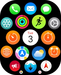 Press the message icon.