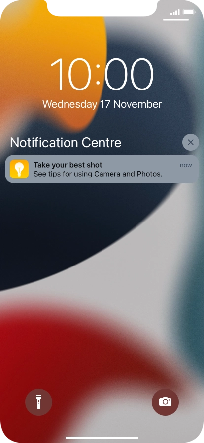 Press the required notification and follow the instructions on the screen to use the selected function.