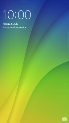 Slide your finger upwards on the screen.