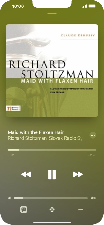 Press arrow right to go to the next audio file.