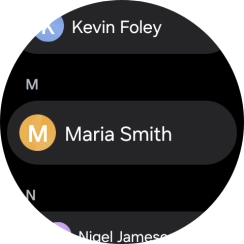 Press the required contact.