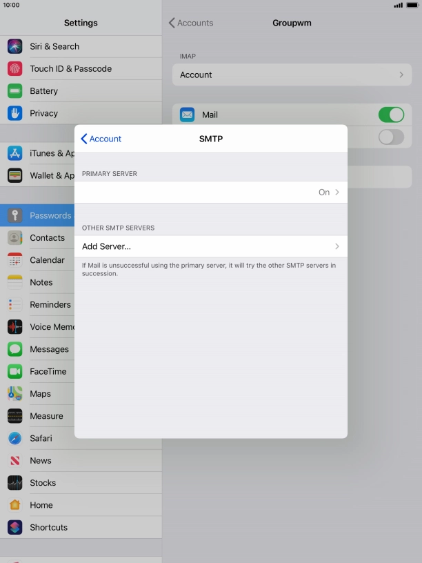 Press the field below 