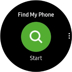 Press Start to send a signal to your phone.
