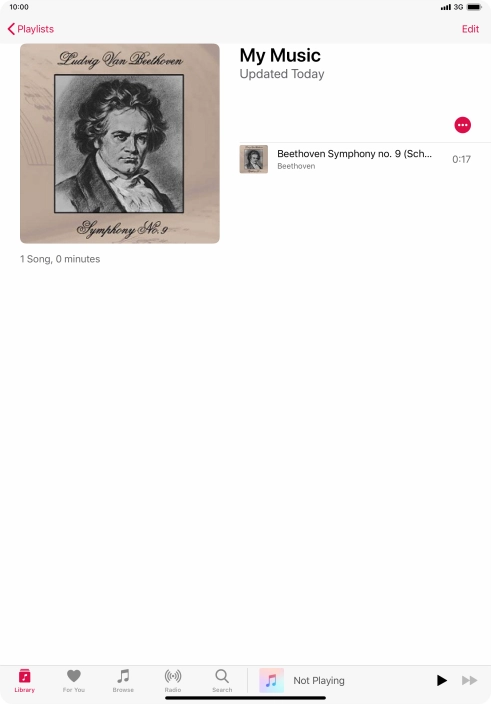 Go to the required category or playlist and press the required audio file.