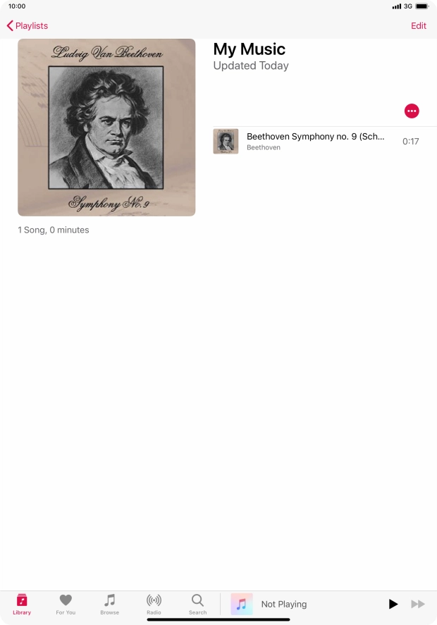 Go to the required category or playlist and press the required audio file.