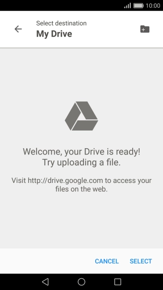 Press the new folder icon.