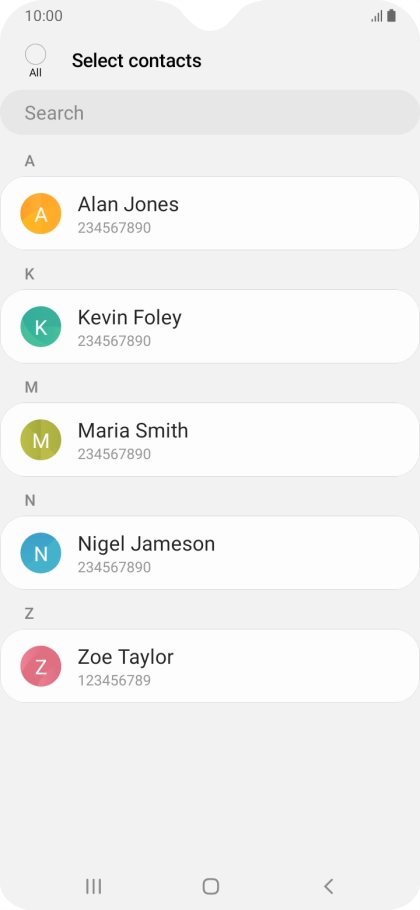 Press the field above 