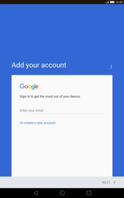 If you don t have a Google account, press Or create a new account and follow the instructions on the screen to create an account.