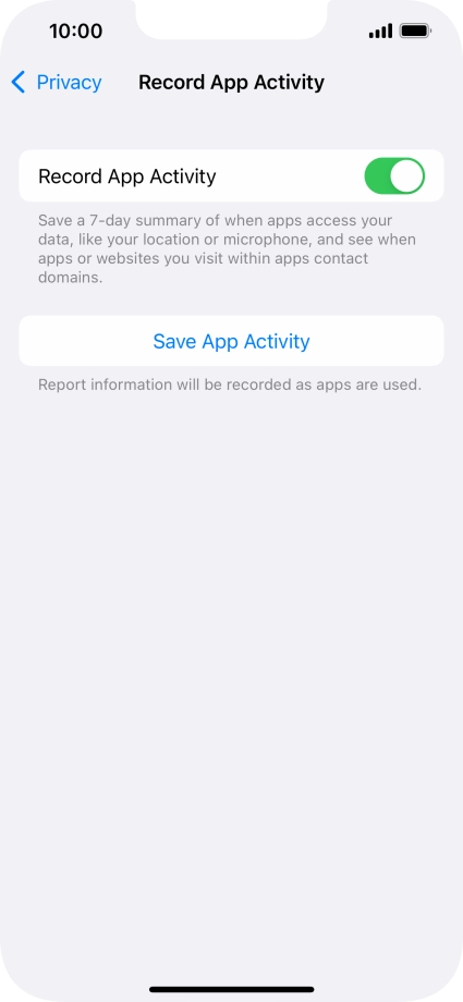 Press Save App Activity.