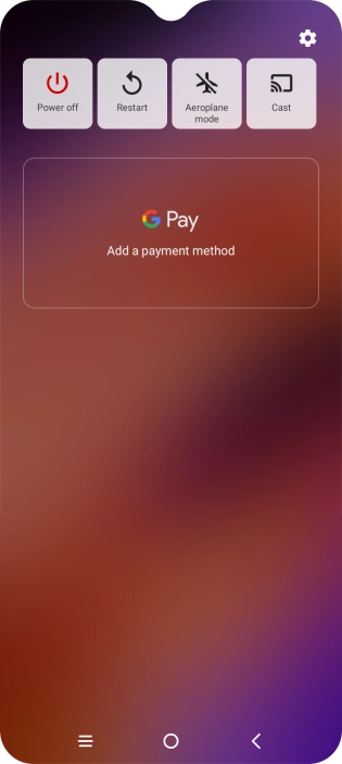 Press Power off. Press Power off.