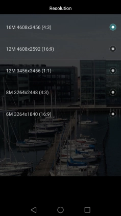 Press the required resolution.