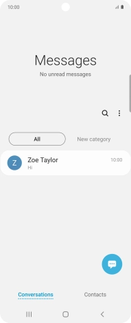 Press the menu icon.