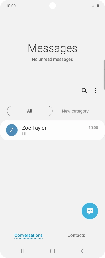 Press the menu icon.