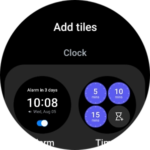 Press the required widget to add it.