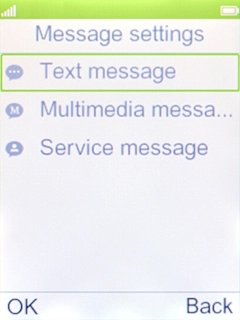Select Text message. Select Text message.