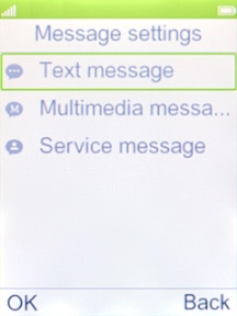 Select Text message. Select Text message.