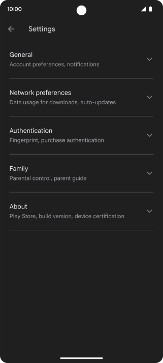 Press Network preferences .
