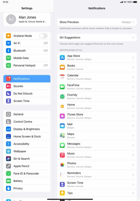Press Show Previews.