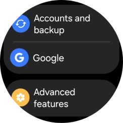 Press Advanced features. Press Advanced features.
