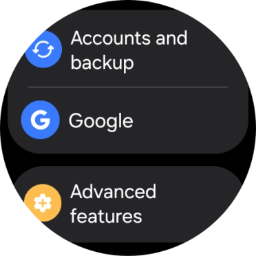 Press Advanced features. Press Advanced features.