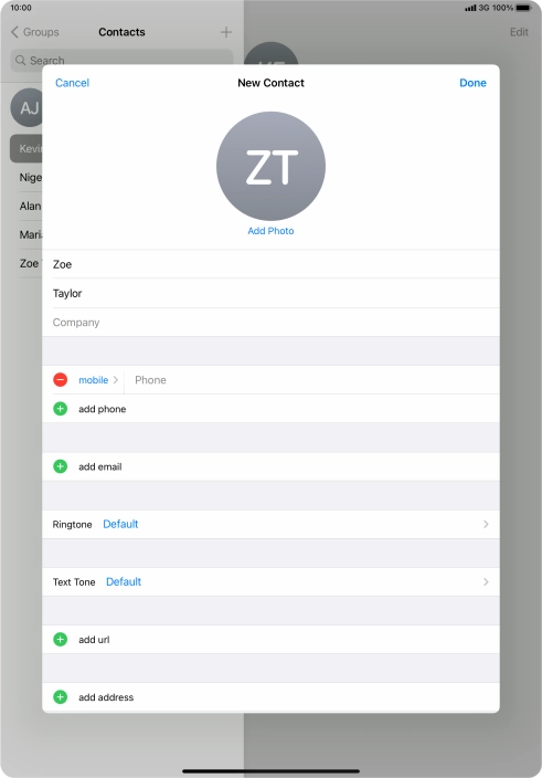 Press Phone and key in the required phone number.